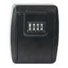 Secure Key Safe Box - Wall Mount, Nail-Free, Black