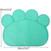 PVC Claw Shaped Cat Litter Mat Pet Placemat Anti-skid Floor Mat Pet Supplies(Coffee)