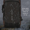 Men Multifunctional Waterproof Password Anti-theft Chest Bag(Gray Brown)
