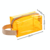 Handbag PVC Dazzling Waterproof Cosmetic Bag Toiletry Bag(Yellow)