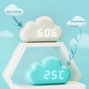 1966 Cute Cloud Shape Voice-activated LED Bedside Alarm Clock(Blue)