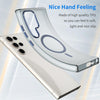 For Samsung Galaxy S23 Ultra 5G MagSafe Frosted Translucent TPU + PC Full Coverage Phone Case(Dark Blue)