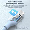 KUULAA KL-X57 30W USB-C/Type-C to 8 Pin Liquid Silicone MFI Data Cable, Length:1m(White)