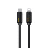 WK WDC-29 Elastic Genuine Silicone 1m PD30W Type-C to 8 Pin Fast Charging Data Cable(Black)
