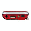 L-218AM  MP3 Radio Speaker Player Support TF Card USB with LED Flashlight Function(Red)