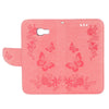 For Galaxy A5 (2017) / A520 Butterflies Embossing Horizontal Flip Leather Case with Holder & Card Slots & Wallet & Lanyard (Pink)