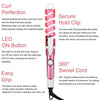 Professional Salon Hair Curler Magic Spiral Curling Iron Ceramic Electric Hair Curling Wand(Blue)