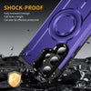 For Samsung Galaxy S23 Ultra 5G Lens Holder MagSafe Phone Case(Purple)