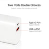 CS-20W Mini Portable PD3.0 + QC3.0 Dual Ports Fast Charger(EU Plug)