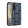 For Samsung Galaxy S24+ 5G ABEEL Beast Pattern 6D Micro-Embossed MagSafe Genuine Leather Phone Case(Blue)