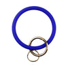 SiB005 Large Round Silicone Bracelet Keychain Outdoor Sports Silicone Bracelet(Sapphire)
