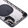 iPhone X Back Cover Black - SIM Tray & Side Keys