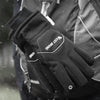 WEST BIKING YP0211221 Winter Warm Fleece Riding Gloves Non-Slip Waterproof Touch Screen Gloves, Size: M(Black)