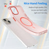 For iPhone 15 Plus MagSafe Frosted Translucent TPU + PC Full Coverage Phone Case(Red)