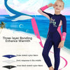 DIVE&SAIL Children Warm Swimsuit One-piece Wetsuit Long Sleeve Cold-proof Snorkeling Surfing Suit, Size: XXL(Pink)