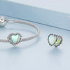 DIY Bracelet Beading Accessories Fresh Natural S925 Silver Pendant, Style: Heart-shaped BSC652