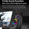 D8 Mobile Phone Stretch Band Light Gamepad Dual Hall Wireless Bluetooth Somatic Vibration Grip for PC / Android / IOS / Tablet / PS3 / PS4 / Switch, Color: Black+Receiver