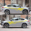 2 PCS/Set D-369 Totem Pattern Car Decorative Sticker(Yellow)