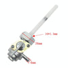 2 PCS Motorcycle Fuel Tap Valve Petcock Fuel Tank Gas Switch for Honda CB400/CB500/CB550/CB750(White)