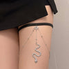 Layered Thigh Chain Women Body Chain, Color: SKU6473 Silver