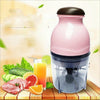 Portable Mixing Cup Electric Soy Milk Juicer Multi-function Cooking Machine Home Meat Grinder(Pink)