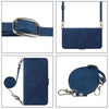 For Alcatel 1L 2021 Crossbody 3D Embossed Flip Leather Phone Case(Blue)
