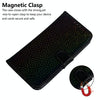 For Asus Zenfone 9 Colorful Magnetic Buckle Leather Phone Case(Black)