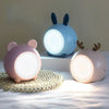 XY010 2 PCS Cute Pet Night Light LED Touch Dimming Dormitory Bedside Light(Brown Fawn)