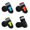 HCPET Non-Slip Dog Boots, Waterproof, Size 7 (Black) - 4 Pack