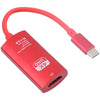 TH001 USB-C / Type-C Male to HDTV Female 4K UHD Adapter(Red)