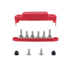 M8 Nylon Base RV Yacht Waterproof Dustproof Cover 6-post Bus Bar, Color: Red