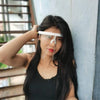 Anti-Saliva Splash Anti-Spitting Sunscreen Sunglasses Integrated Anti-Splash Shield(Black Frame Red Lens)