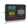 5.5" OBD2 HUD Head-Up Display, Car Speedometer, Blue - Universal