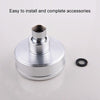 Removable and Washable 304 Stainless Steel Round Pressurized Top Spray Shower Head, Size: 80mm(Black)