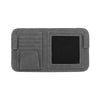 Car Sun Visor Bill Holder Glasses Clip Storage Bag(Grey)