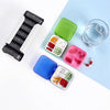 Home Travel Plastic Pill Box Drawer Pill Box Portable Storage Box, Model:4 Grid(Pink)
