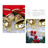 Christmas Decoration Wreath Garland Rattan Door Hanging, Specification: Red Flower
