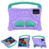 For Samsung Galaxy Tab S7 Boxing Series Kickstand EVA Shockproof Tablet Case with Shoulder Strap(Purple Mint)