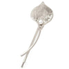 2 PCS Fashion Wedding Hair Jewelry Flower Barrettes Solid Metal Leaf Pearl Hairpins(02 Silver)