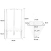 Acrylic Polygon Dual Layer Table Bedside Storage Rack(Transparent)