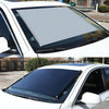 Suction Cup Car Shade Curtain Window Telescopic Roller Blind, Size: 40x125cm Silver Lyser