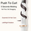 Automatic Curling Iron With Bi-Directional Rotating Ceramic Glaze Coating Hair Care, Plug: US Plug White