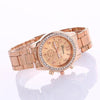 Women Alloy Diamond Stainless Steel Belt Watch(Silver with Diamond)