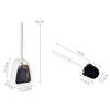 Wall-mounted Toilet Brush Simple No-punching Bathroom Cleaning Brush(Black)