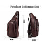 6027 Men Crossbody Bag Casual Multi-function Shoulder Waist Bag (Black)