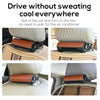 Car Portable USB Plug Rear Seat Headrest Fan(CF01 Dark Red)