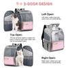 FUNADD Foldable Cat Backpack Carrier - Pink - Breathable Mesh