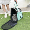 Pet Space Capsule Carrier Backpack, Green, For Cats & Small Dogs (Model 5)