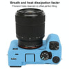 For Sony ILCE-7CM2 / A7C II / A7CR Litchi Texture Soft Silicone Protective Case(Blue)