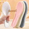 5pairs  Highly Elastic Boost Particles Warm Insoles Plush Insoles, Size: 43(Beige)